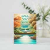 Positieve bevestiging zorgt ervoor dat pijn en pij briefkaart (Staand voorkant)