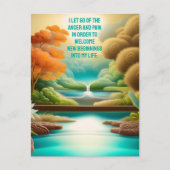 Positieve bevestiging zorgt ervoor dat pijn en pij briefkaart (Voorkant)