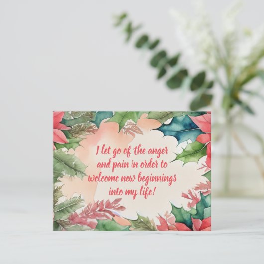 Positieve bevestiging zorgt ervoor dat pijn en pij briefkaart (Staand voorkant)