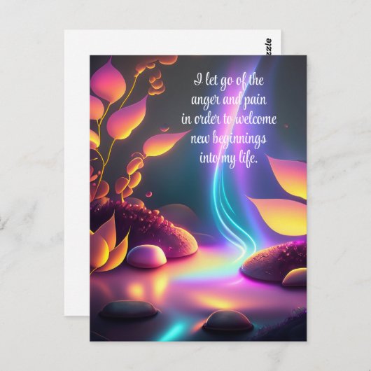 Positieve bevestiging zorgt ervoor dat pijn en pij briefkaart (Voorkant / Achterkant)