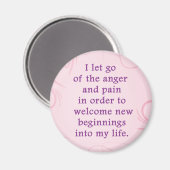 Positieve bevestiging zorgt ervoor dat pijn en pij magneet (Voorkant / Achterkant)