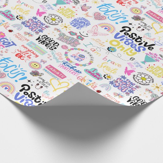 Positieve bevestigingen inpakpapier (Hoek)