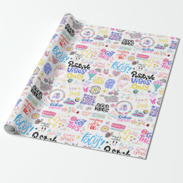 Positieve bevestigingen inpakpapier