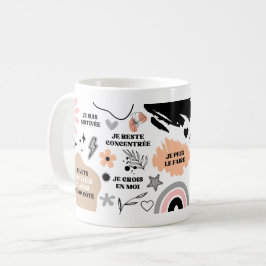 Positieve bevestigingen motivatie succes koffiemok
