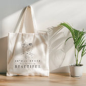 Positieve bevestigingscitaten voor meisjes en vrou tote bag
