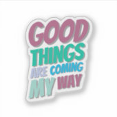 Positieve Bevestigingssticker Sticker (Voorkant)