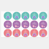 Positieve bevestigingsstickers  labels (Vel)