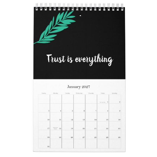 Positieve bevingen Agenda 2023 Kalender (Jan 2027)