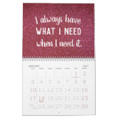 Positieve bevingen Birthstone Glitter Abundance Kalender (Jan 2027)