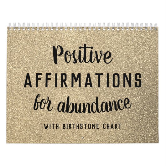 Positieve bevingen Birthstone Glitter Abundance Kalender (Hoes)
