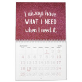 Positieve bevingen Birthstone Glitter Abundance Kalender (Jan 2026)