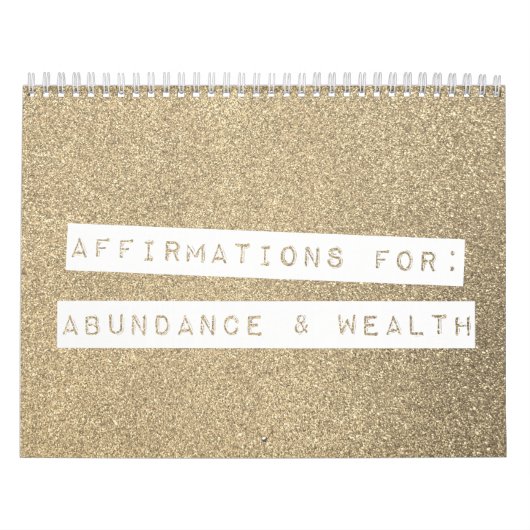 Positieve bevingen Birthstone Glitter Abundance Kalender (Hoes)
