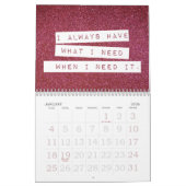 Positieve bevingen Birthstone Glitter Abundance Kalender (Jan 2026)
