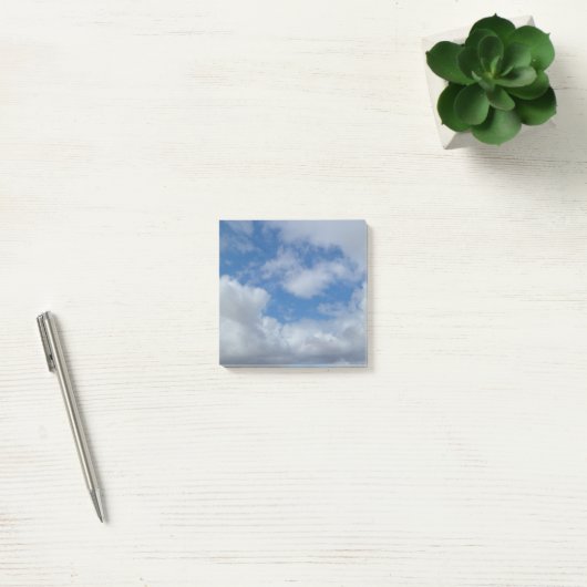 Positieve blauwe lucht post-it® notes (Kantoor)