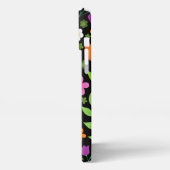 Positieve bloemen krooster iPhone hoesje (Linkerkant)