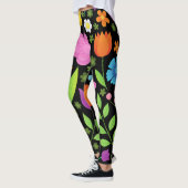 Positieve bloemen krooster leggings (Links)