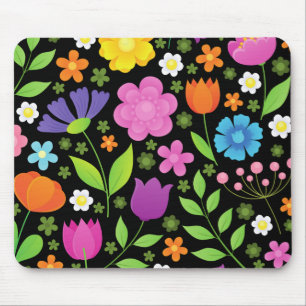 Positieve bloemen krooster muismat