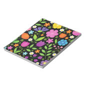 Positieve bloemen krooster notitieblok (Linkerzijde)