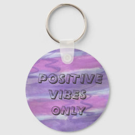 "Positieve blokjes alleen Paarse Sleutelhanger