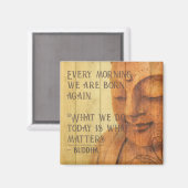 Positieve boeddha-prijsopgave positieve levensbeve magneet (Voorkant / Achterkant)