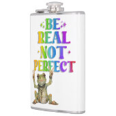 Positieve boho kikker Hippie  Heupfles (Links)