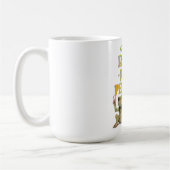Positieve boho kikker Hippie Koffiemok (Links)