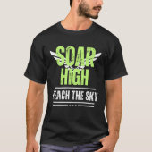 Positieve boodschap hoog bereik de Sky Mannen T-shirt (Voorkant)