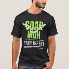 Positieve boodschap hoog bereik de Sky Mannen T-shirt