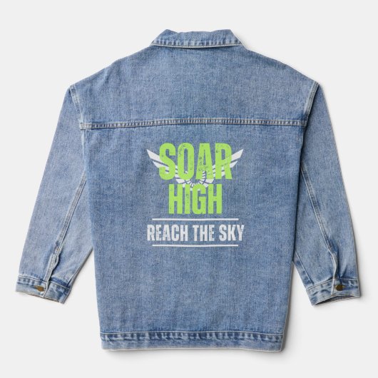 Positieve boodschap Soar High Women's Denim Jacket (Achterkant)