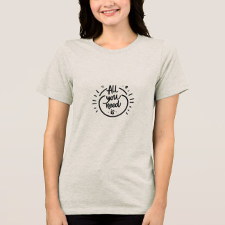positieve boodschap Tri-Blend shirt