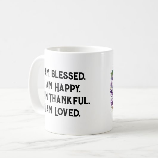 positieve boommok koffiemok (Voorkant links)