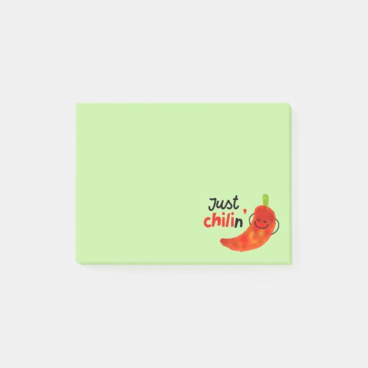 Positieve Chili Pepper Pun - gewoon kind Post-it® Notes (Voorkant)