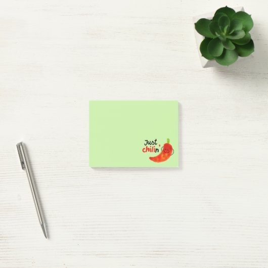 Positieve Chili Pepper Pun - gewoon kind Post-it® Notes (Kantoor)