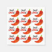 Positieve Chili Pepper Pun - gewoon kind Servetten (Voorkant)