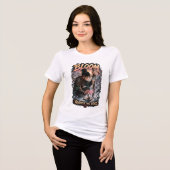Positieve Citaten Bloemendesign Dames T-shirt (Voorkant volledig)
