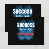 positieve citaten\succes is de wraak kaart (Voorkant / Achterkant)