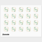 positieve citaten voor het leven ronde sticker (Vel)