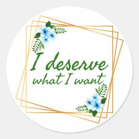 positieve citaten voor het leven ronde sticker (Voorkant)