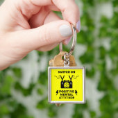 Positieve Denk Mentale Attitude Sleutelhanger (Hand)