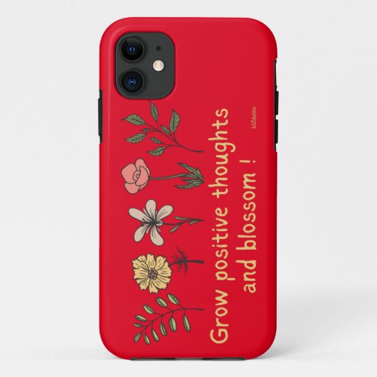 POSITIEVE DENKEN GROEIEN EN motivatie BLOSSOM Case-Mate iPhone Case (Achterkant)