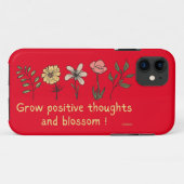 POSITIEVE DENKEN GROEIEN EN motivatie BLOSSOM Case-Mate iPhone Case (Achterkant (horizontaal))