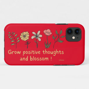 POSITIEVE DENKEN GROEIEN EN motivatie BLOSSOM Case-Mate iPhone Case