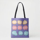 Positieve denkende Canvas tas - (Voorkant)
