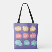 Positieve denkende Canvas tas - (Achterkant)