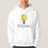 Positieve Dinking Pickleball Mannen Hoodie (Voorkant)