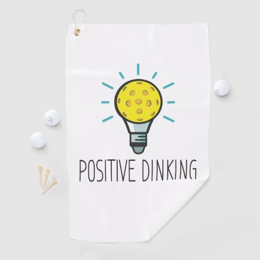 Positieve Dinking Pickleball Towel Golfhanddoek (Insitu)