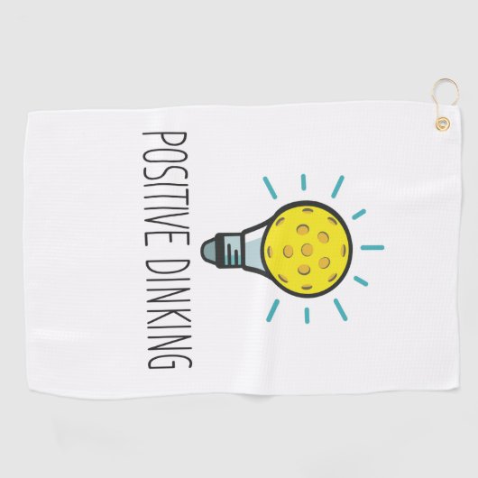Positieve Dinking Pickleball Towel Golfhanddoek (Horizontaal)