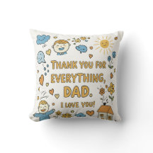 Positieve Doodle boodschap voor papa