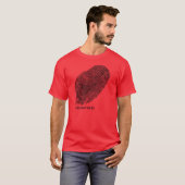 Positieve E - ontwerp A T-shirt (Voorkant volledig)