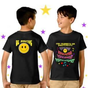 Positieve emotie gezicht t-shirt